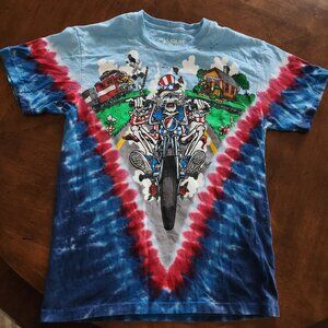 Liquid Blue Grateful Dead tie dye, Men's Medium